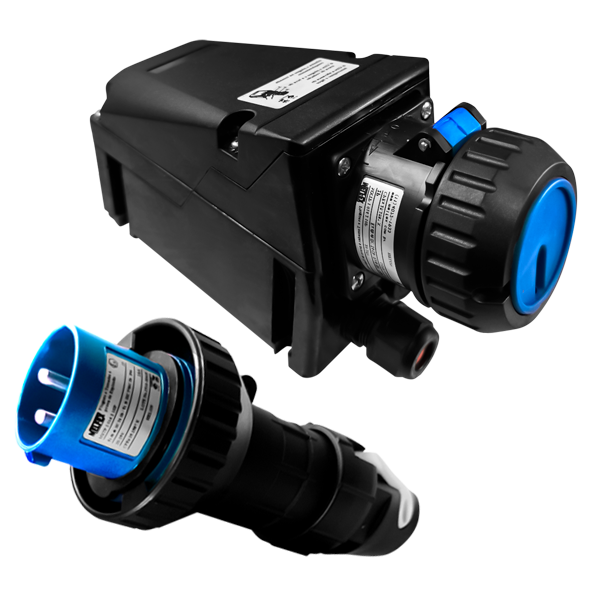Tomada e Plugue Ex - MXTP Azul 200 a 250V