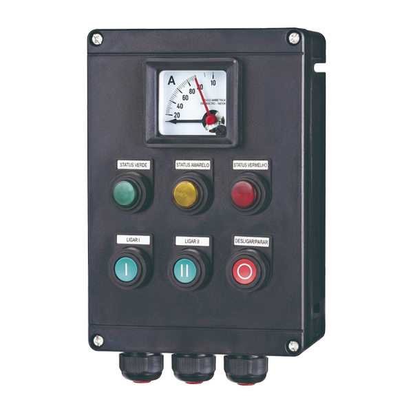 botoeiras de comando, automação e sinalização Ex MXBOT03 foram projetadas especificamente para o controle e acionamento de sistemas em áreas classificadas